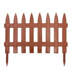 Забор декор. п/эт. 7секц. 36смх3м (терракот / темно-коричневый)