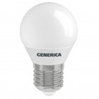 Лампа LED G45 шар 12Вт 230В 6500К E27 GENERICA (LL-G45-12-230-65-E27-G)