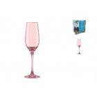 Набор бокалов для шампанского,стекло, 210мл Розовый (6шт)(1717-Н7)