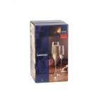 Набор фужеров для шампанского 4 шт., 160мл (стекло) (P6818)